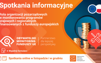 Zdjęcie do Obywatelski monitoring program&oacute;w finansowanych z funduszy UE