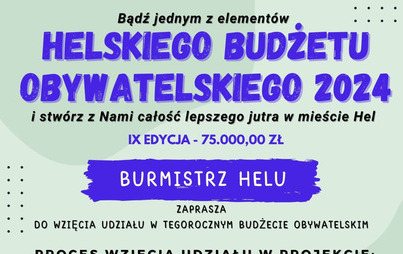 Zdjęcie do Helski Budżet Obywatelski 2024 R.