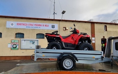 Zdjęcie do  Tegoroczna wygrana w helskim Budżecie Obywatelskim - quad do działań poszukiwawczo-ratunk&oacute;wych dla OSP w Helu