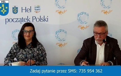 Zdjęcie do Specjalna konferencja Burmistrza Helu on-line.