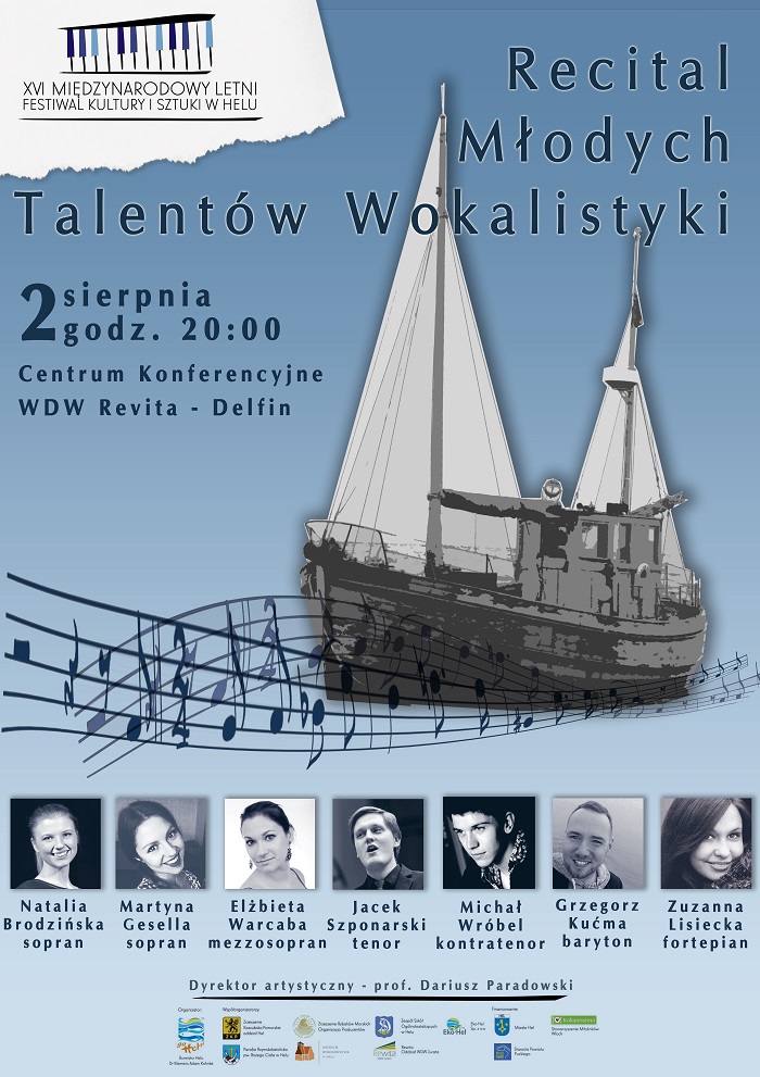 Obraz przedstawia plakat Recital Młodych Talentów Wokalistyki