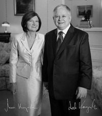 Obraz przedstawia parę prezydencką