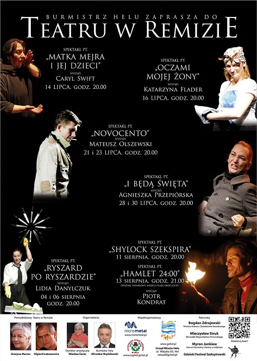 Obraz przedstawia plakat zbiorczy Teatru w Remizie 2013