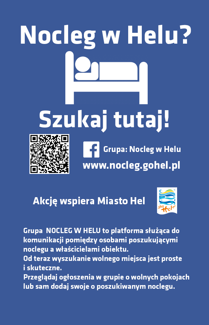 Obraz przedstawia plakat Nocleg w Helu