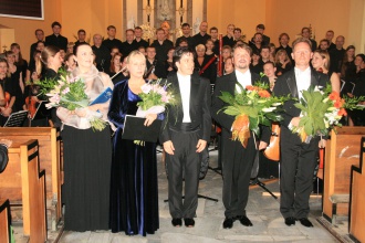 Obraz przedstawia Orkiestrę Akademii Muzycznej z Gdańska