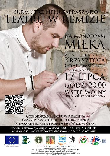 Na obrazie znajduje się plakat Teatru w Remizie