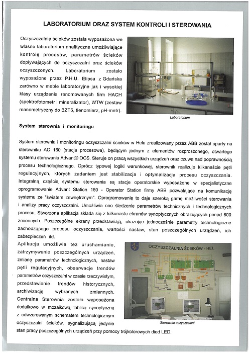 Obraz przedstawia laboratorium oraz system kontroli i sterowania