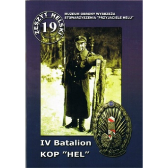Obraz przedstawia okładkę zeszytu nr 19 - IV Batalion KOP "Hel"