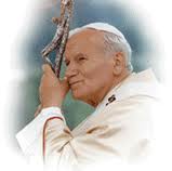 Obraz przedstawia Jana Pawła II