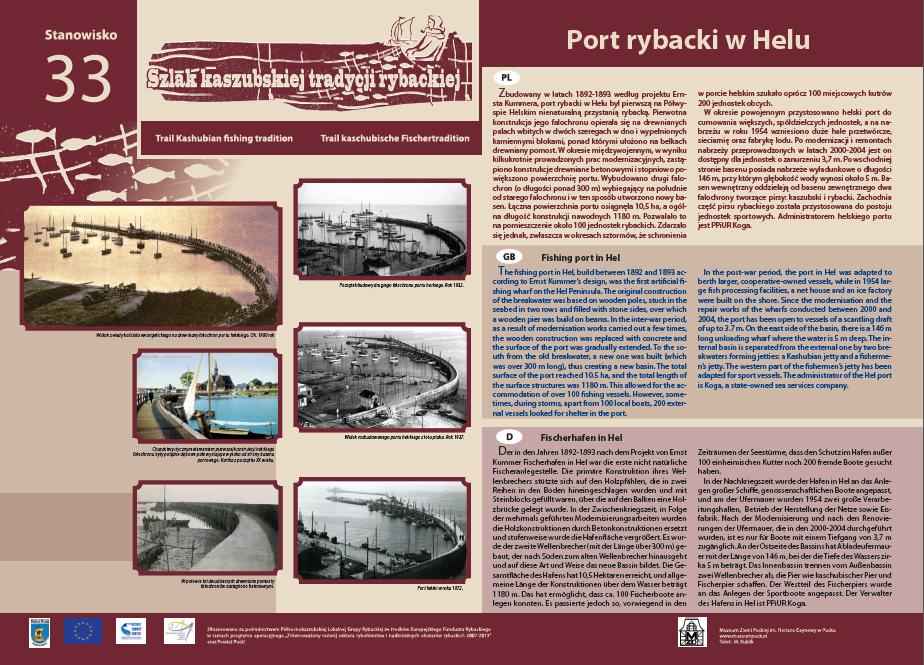 Obraz przedstawia stanowisko 22 - Port rybacki w Helu